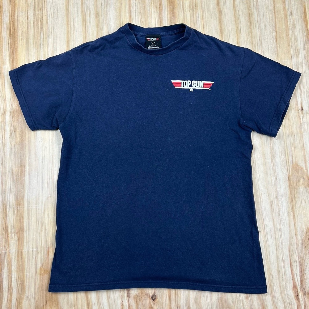 Y2K‎ Top Gun Maverick Movie 2006 Tom Cruise Navy Military Mens M TShirt - Picture 2 of 9